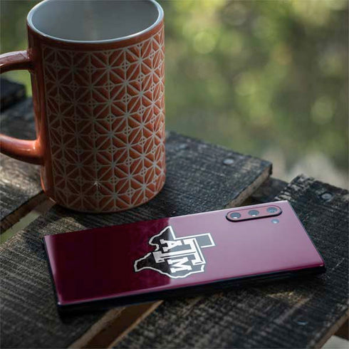 Texas A&M University Black Logo Galaxy Note 10 Skin